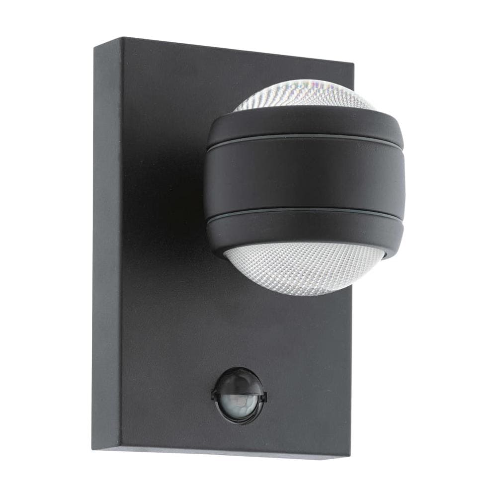 Lampada a LED da Parete Esterna con Sensore Sesimba 1 2x3,7W Nera - Foto 2