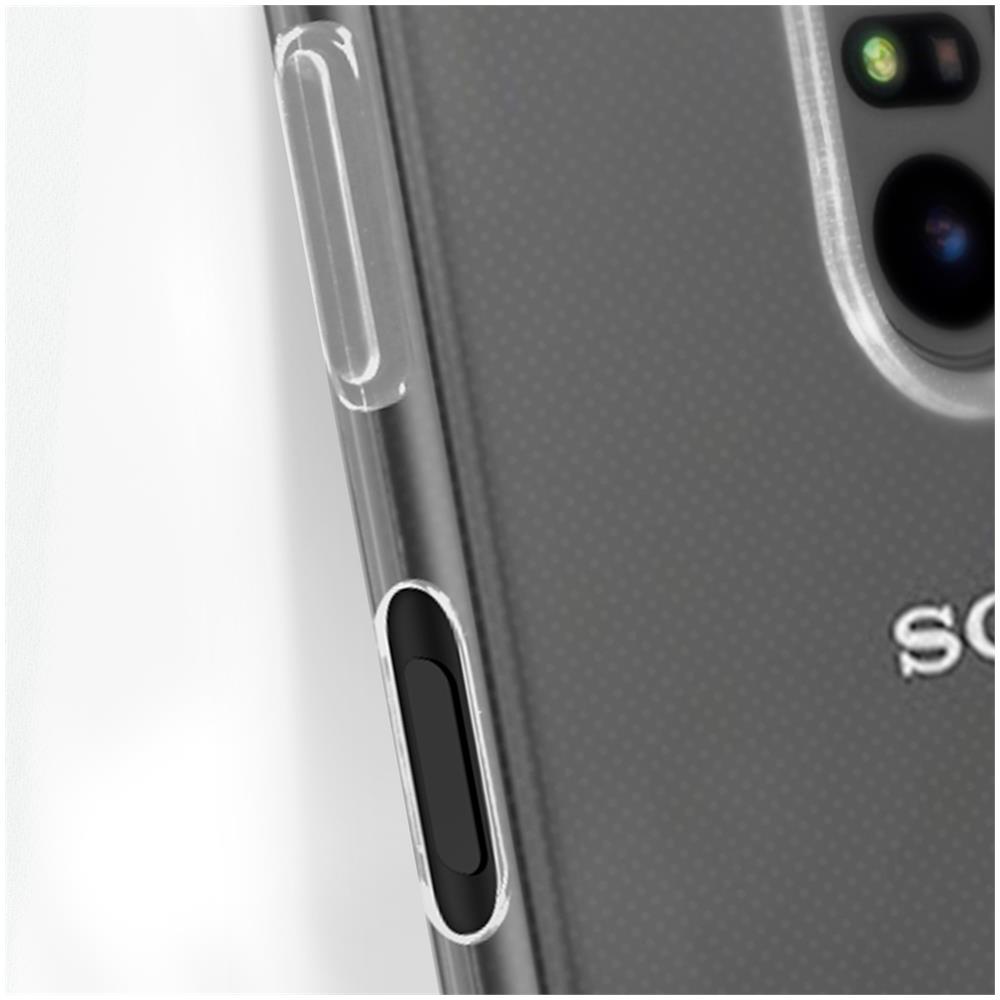 Cover Silicone Flessibile Sony Xperia Pro-i + Vetro Temperato Bordo Nero - Foto 2