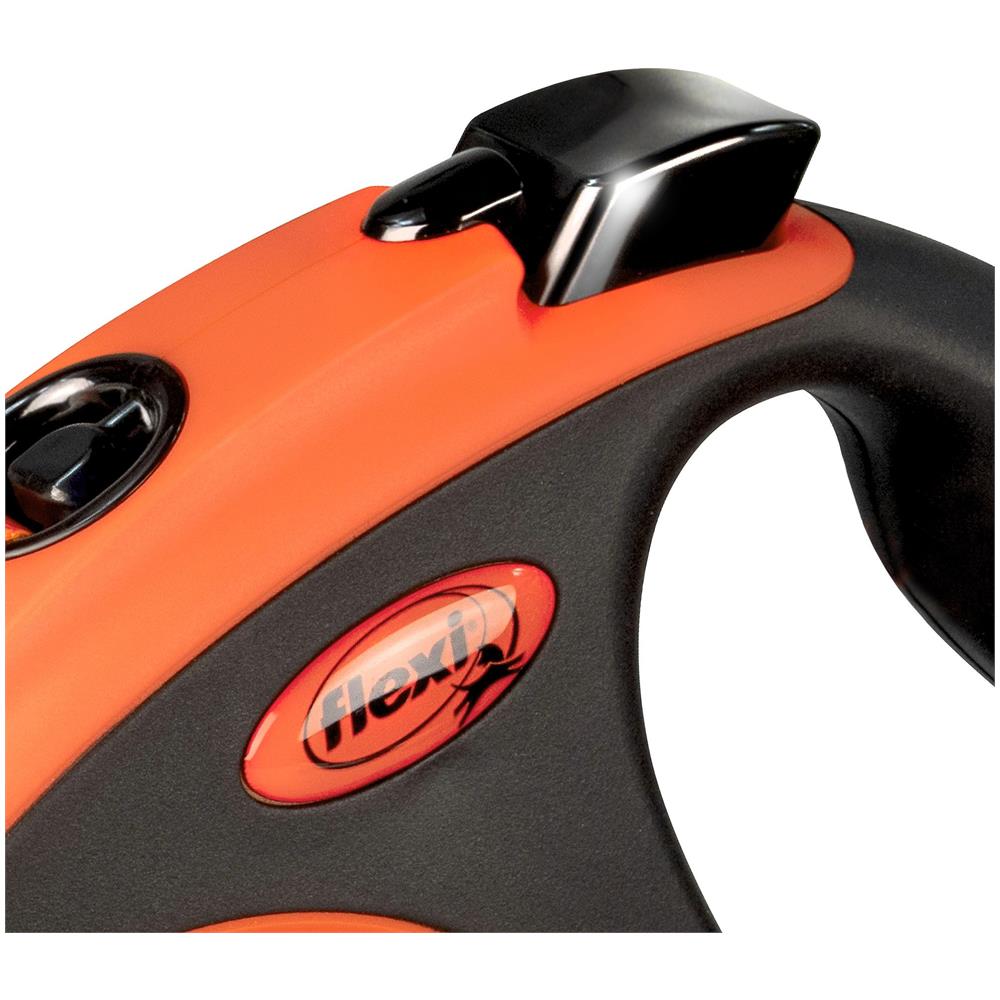 Guinzaglio Automatico Xtreme L Strap 5 M Colore Arancio Fino A 65 Kg - Foto 2