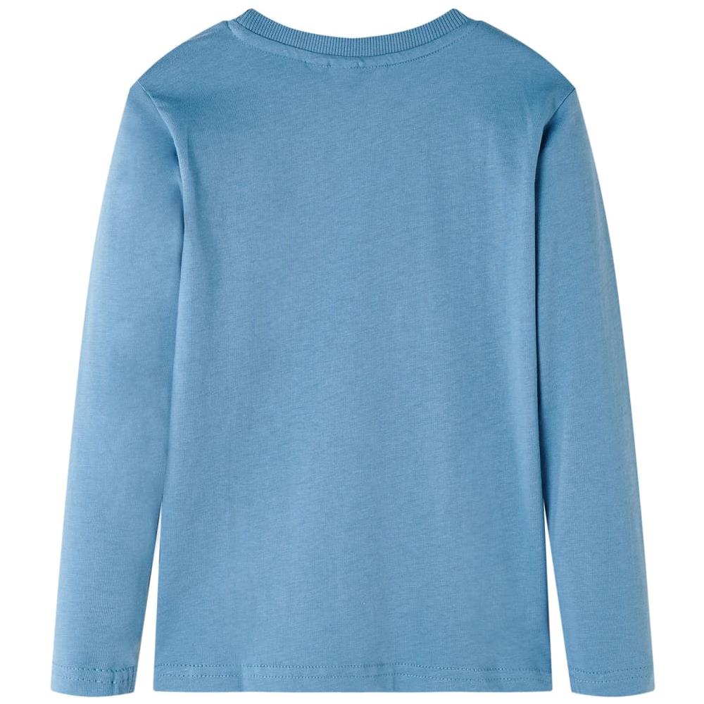 Maglietta Da Bambino A Maniche Lunghe Stampa Dinosauro Blu Medio 104 - Foto 2