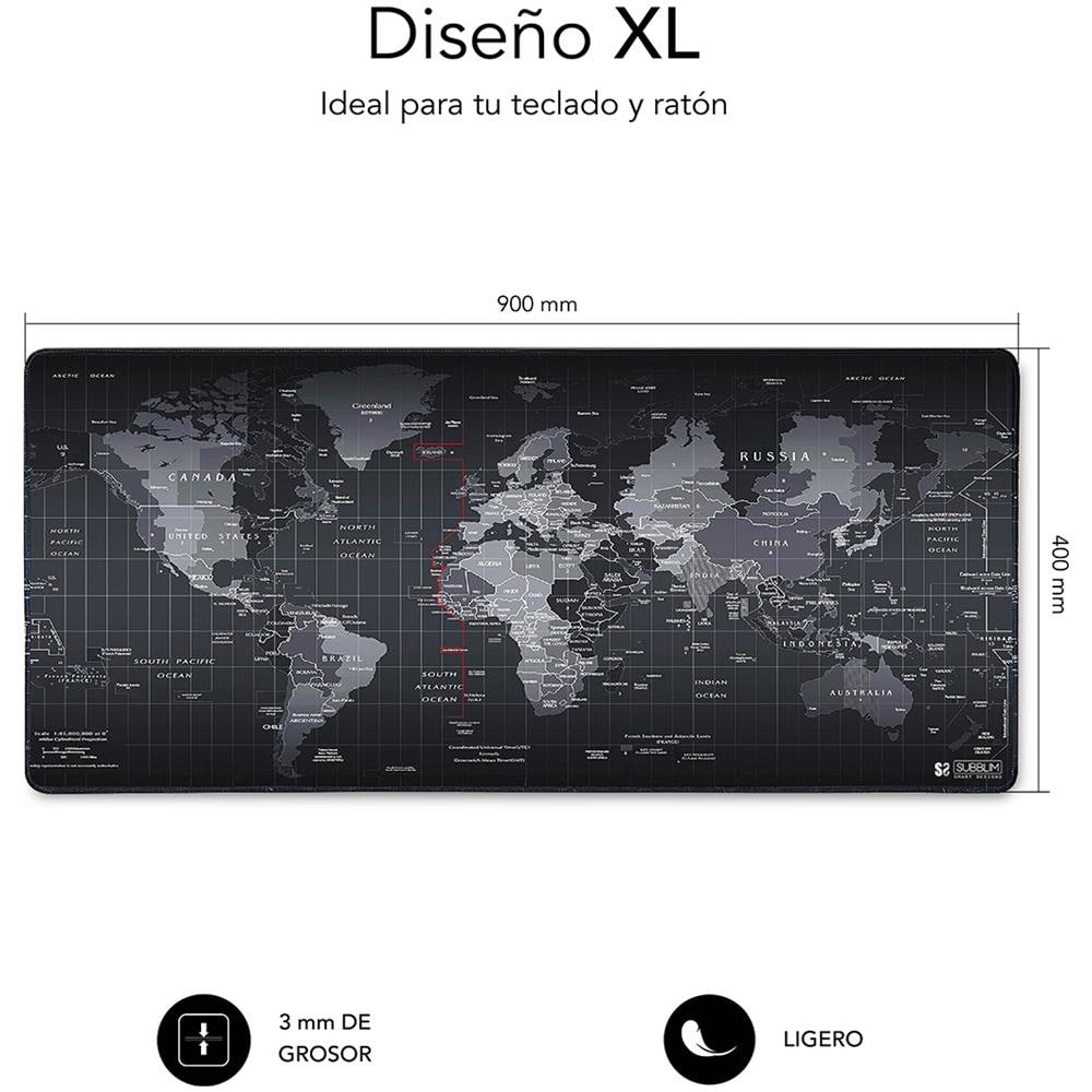 MOUSE PAD WORLD XL SUB-MP-01PUW01 - Foto 3