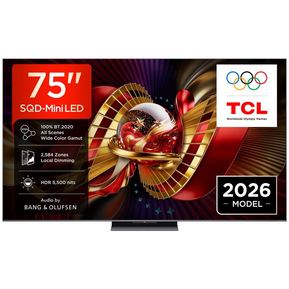 C8L TV 75C8L SQD Mini LED da 75", 4K HDR, 5500 nit, 2.584 zone di dimming, Google TV, 144Hz, Dolby Vision & Atmos, Audio Bang & Olufsen - Foto 1