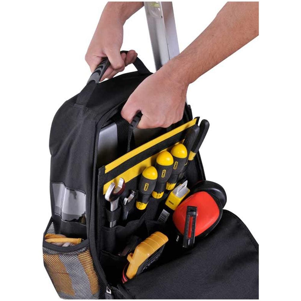 Zaino Portutensili STST1-72335 Materiale: Nylon Colore: Nero / Giallo - Foto 2