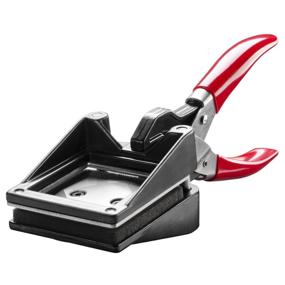 Taglierino per Foto Nera e Rossa Metallo 50 x 50 mm 17933 - Foto 1