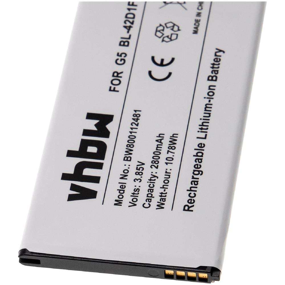 Li-ion Batteria 2800mah (3.85v) Per Cellulari E Smartphone Lg Optimus G5, G5 H831, G5 H8731, G5 Lite Sostituisce Bl-42d1f, Eac63238801. - Foto 3