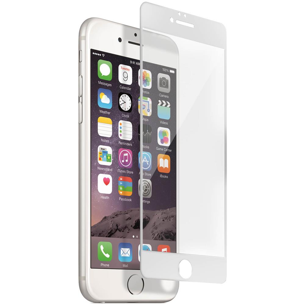 Pellicola Schermo Iphone 6+/6s+ Vetro Temp. Smussato Trasparente Bordo Bianco - Foto 5