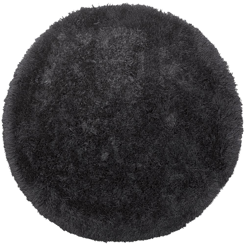 Tappeto Pelo Lungo Ø 140 Cm Nero Cide - Foto 1