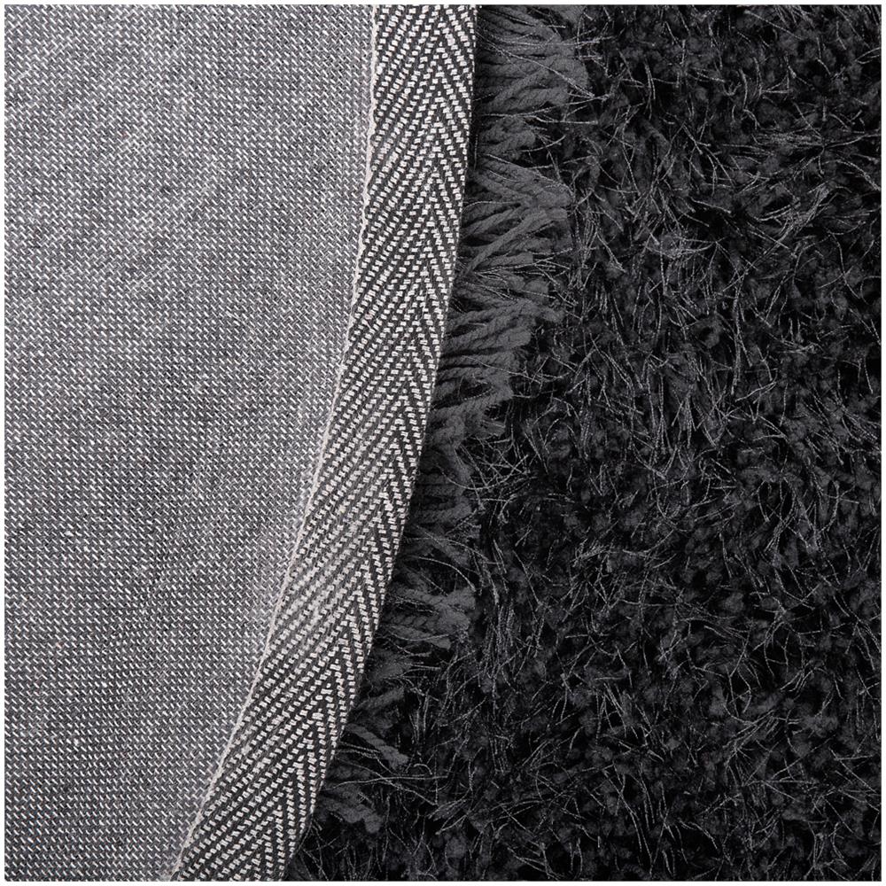 Tappeto Pelo Lungo Ø 140 Cm Nero Cide - Foto 7
