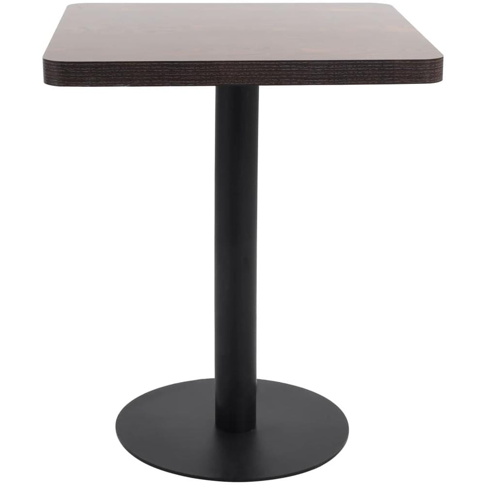 Tavolo Da Bistrot Marrone Scuro 60x60 Cm In Mdf - Foto 2