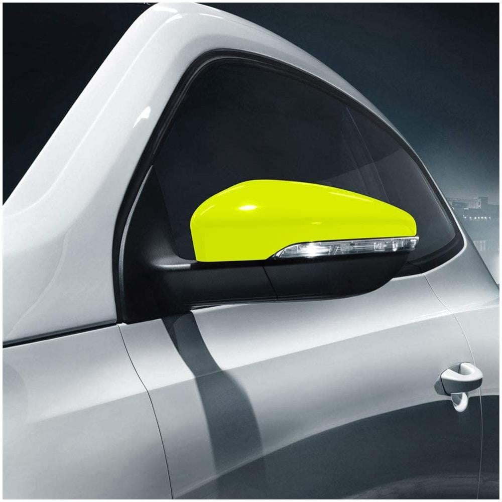 Foglio Pellicola Adesiva Per Wrapping Giallo Fluo, 50 X 70 Cm - Foto 2