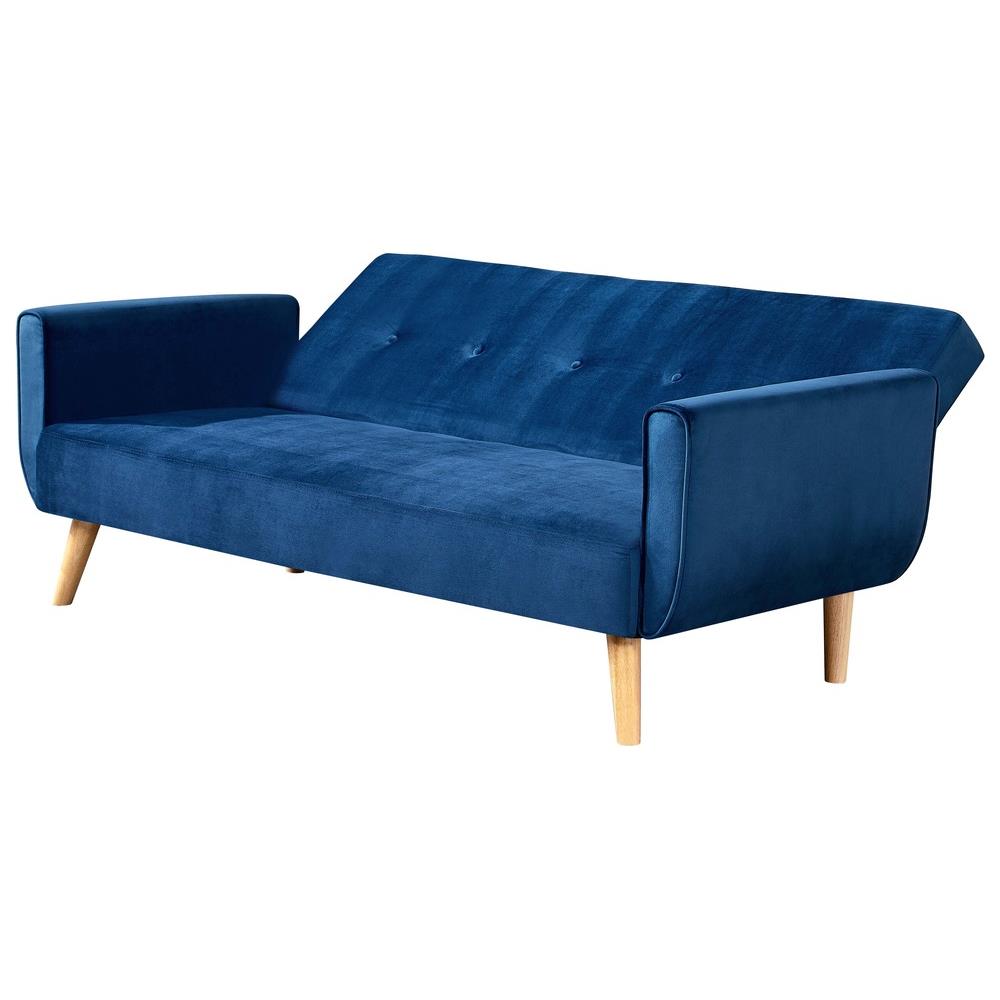CONCEPT U Berlin Divano Scandinavo Convertibile Posti Tessuto Blu