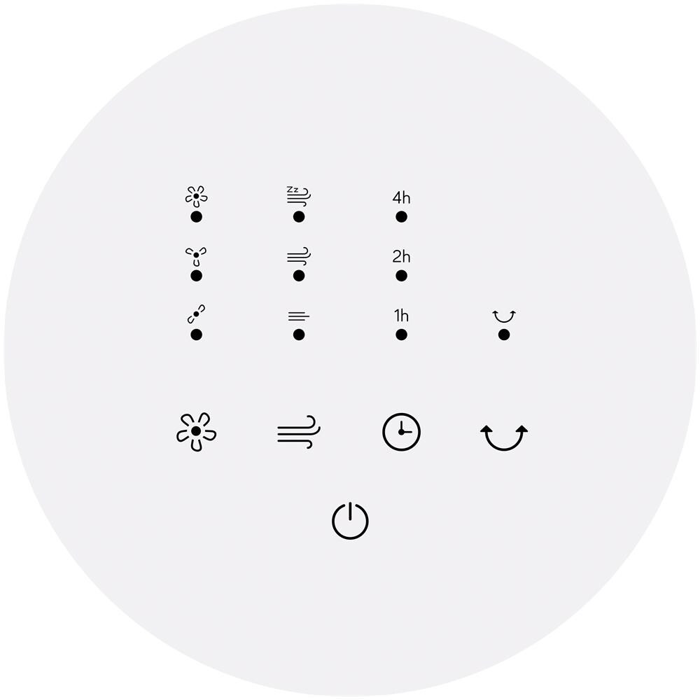 Ventilatore a Torre NANTE con 3 Velocità/ Modalità Oscillazione Fino a 40° Timer Maniglia Colore Bianco - Foto 7