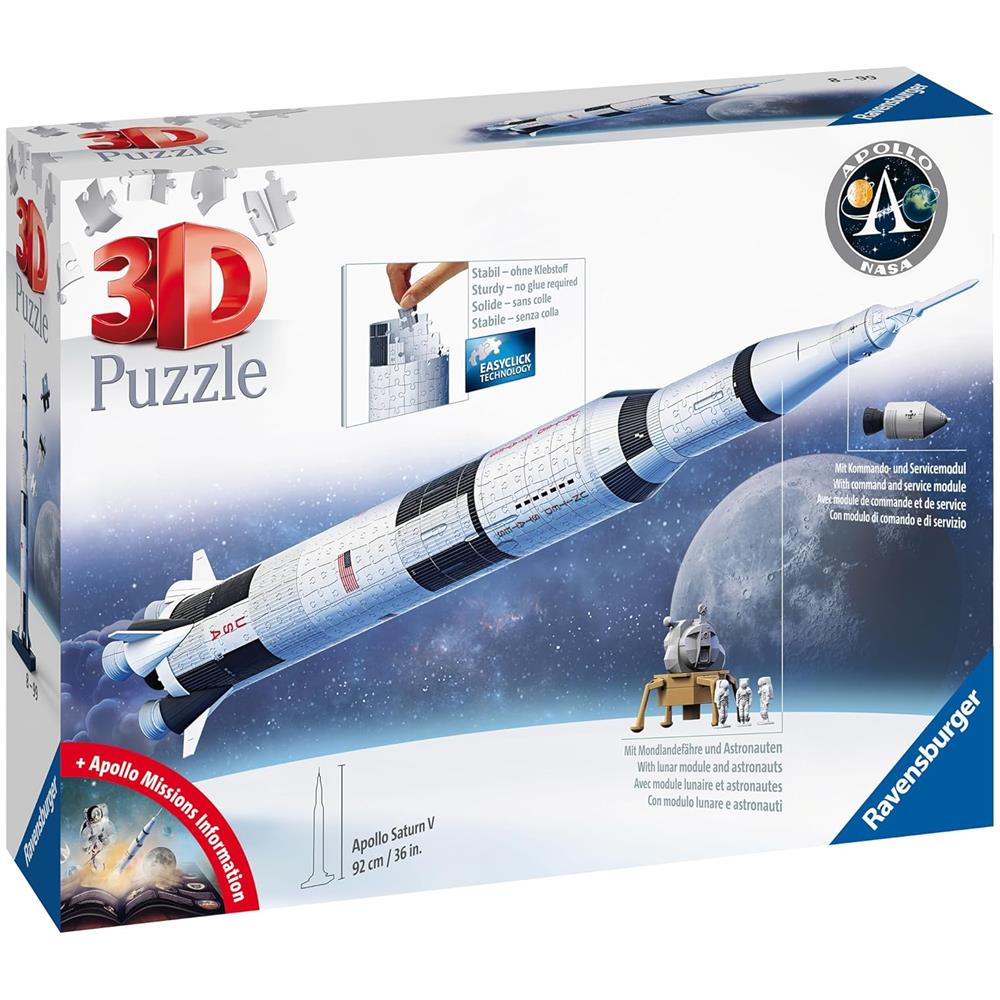 Puzzle 11545 3d Apollo Saturn V Rocket - Foto 2