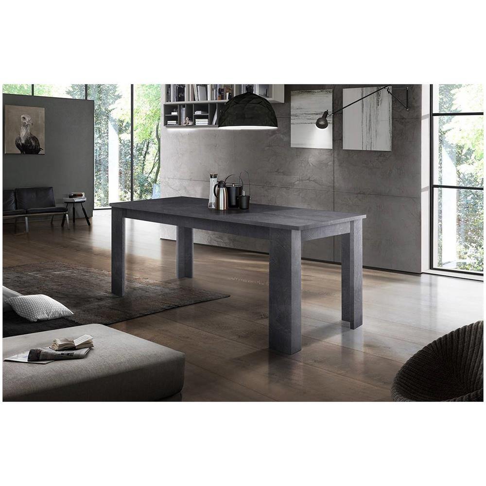 Tavolo Allungabile Nanni, Consolle Allungabile Fino A 10 Posti, Consolle Estensibile 100% Made In Italy, Cm 140/190x90h75, Ardesia - Foto 4