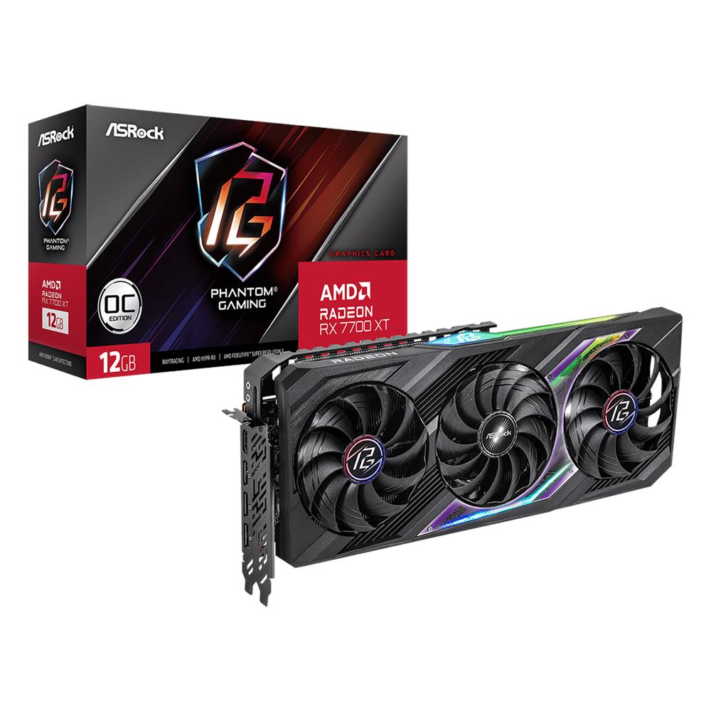 Radeon RX 7700 XT 12 GB GDDR6 PCI Express x16 4.0 / 3 x DisplayPort / 1 x HDMI Phantom Gaming - Foto 1