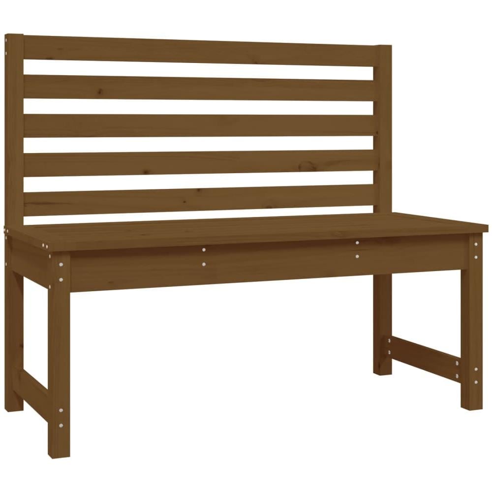 Panca da Giardino Miele 109 cm in Legno Massello di Pino - Foto 2