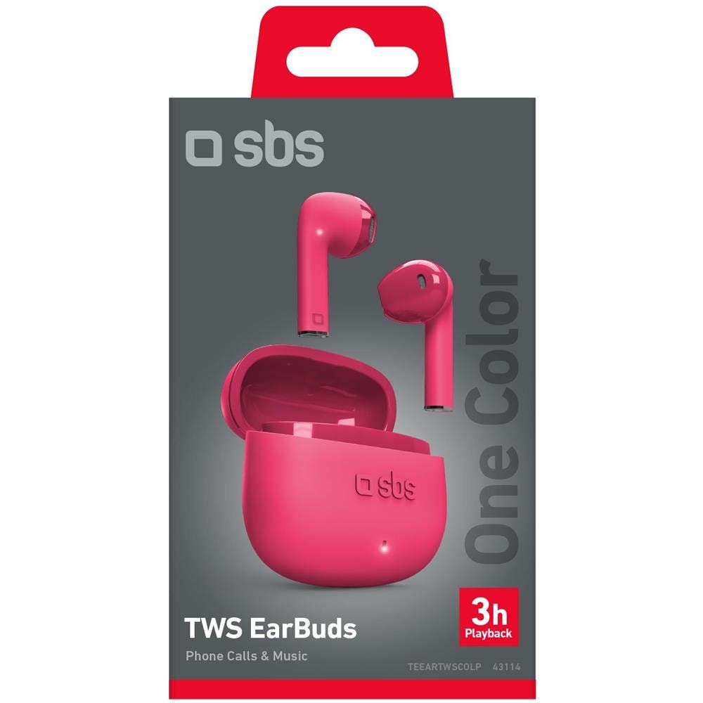 One Color Auricolare True Wireless Stereo (TWS) In-ear Musica e Chiamate Bluetooth Rosa - Foto 2