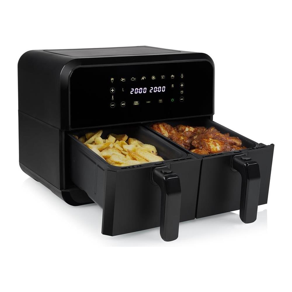 01.182068.01.001 friggitrice Doppia 8 L Indipendente 2400 W Friggitrice ad aria calda Nero - Foto 2