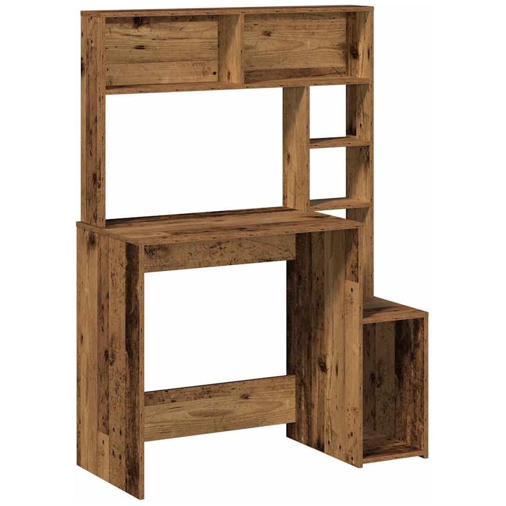 Scrivania Mensole Legno Vecchio 100x45x140 cm Legno Multistrato - Foto 1