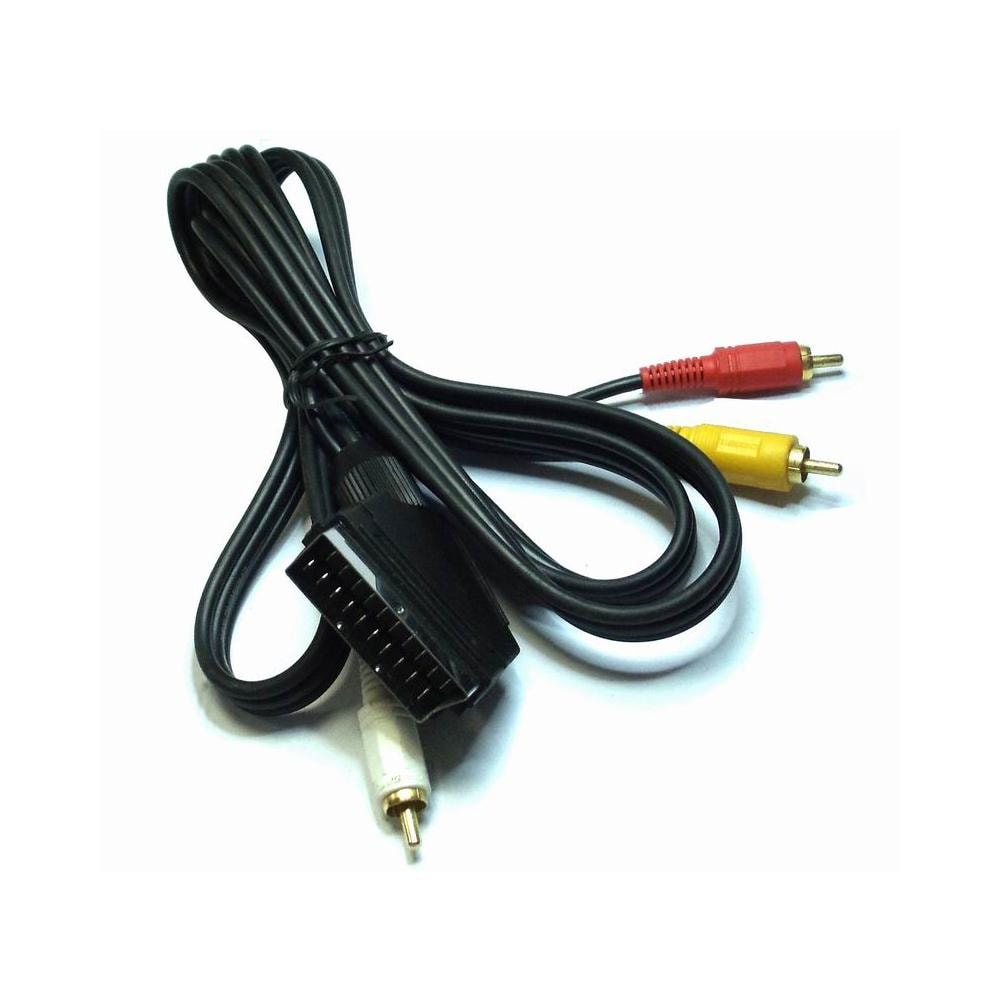 ICOC SCART-3RGB - Cavo Audio video Scart RCA 2 Mt IN / Out - Foto 3