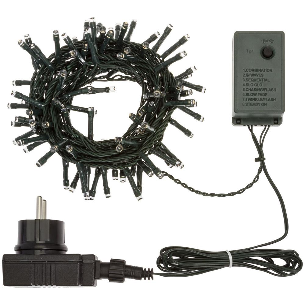 Minilucciole Esterno 100 Led Colore Bianco Caldo da 7 Metri - Foto 1