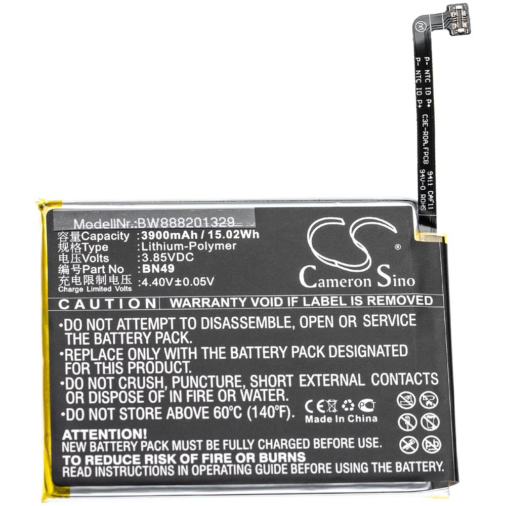 Batteria Sostituisce Xiaomi Bn49 Per Smartphone Cellulare Telefono Cellulari (3900mah, 3,85v, Li-poly)  - Foto 1