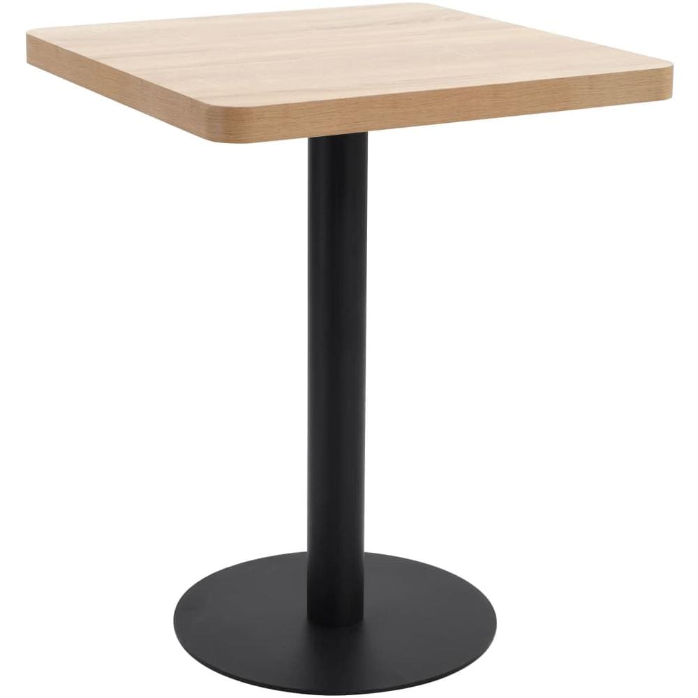 Tavolo Da Bistrot Marrone Chiaro 60x60 Cm In Mdf - Foto 1