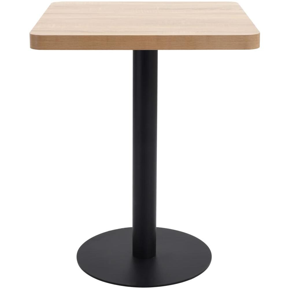 Tavolo Da Bistrot Marrone Chiaro 60x60 Cm In Mdf - Foto 2