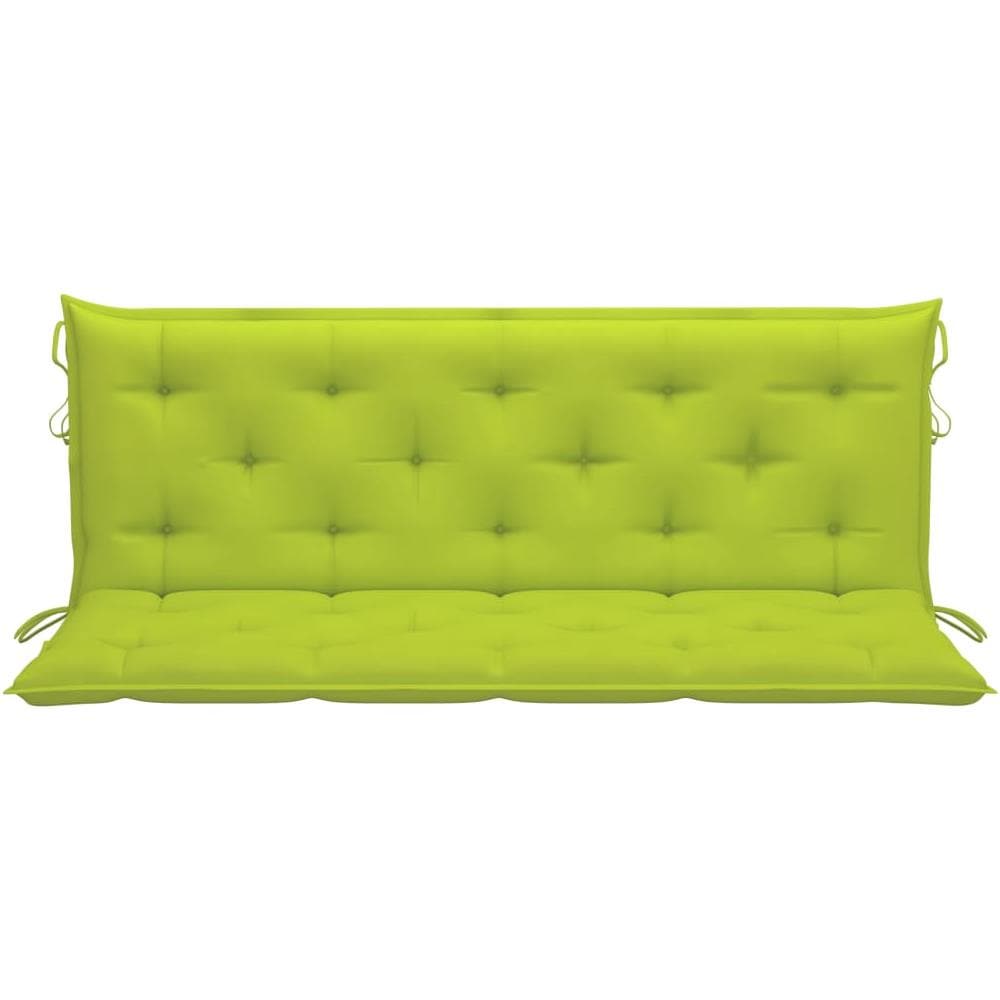 Cuscino per Panca Verde Intenso 150x (50+50) x7cm Tessuto Oxford - Foto 2