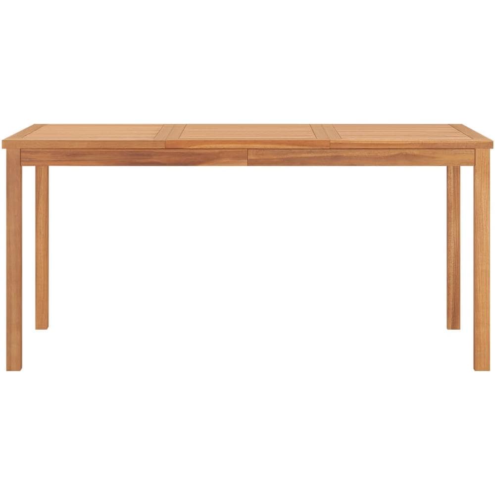 Tavolo da Pranzo per Giardino 160x80x77 cm in Massello di Teak - Foto 2