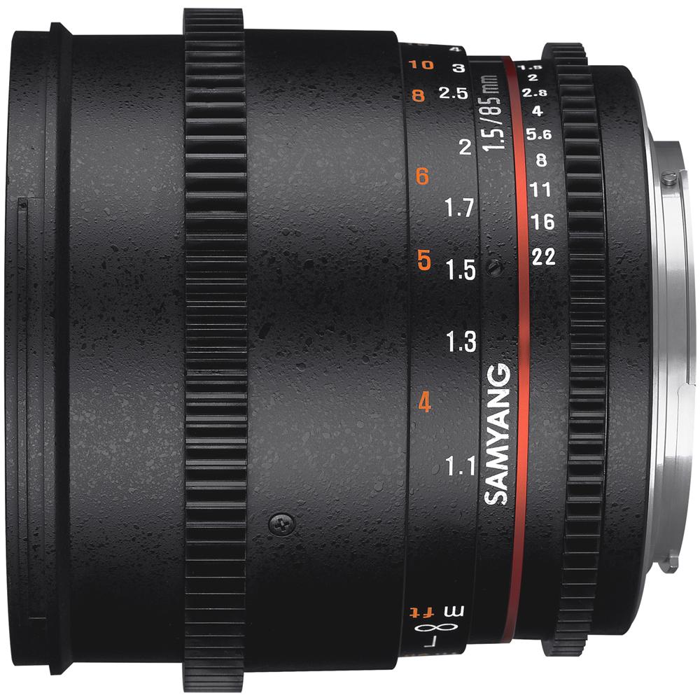 85mm T1.5 VDSLR AS IF UMC II, SLR, 9/7, Manuale, Sony, Nero, 7,8 cm, compatibile con attacco Sony A - Foto 3