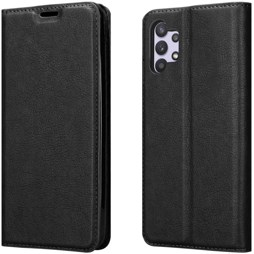 Custodia Compatibile Con Samsung Galaxy A32 5g In Nero Di Notte - Coperchio Protettiva Con Chiusura Magnetica, Funzione Stand E Tasca Per Le Carte - Foto 8