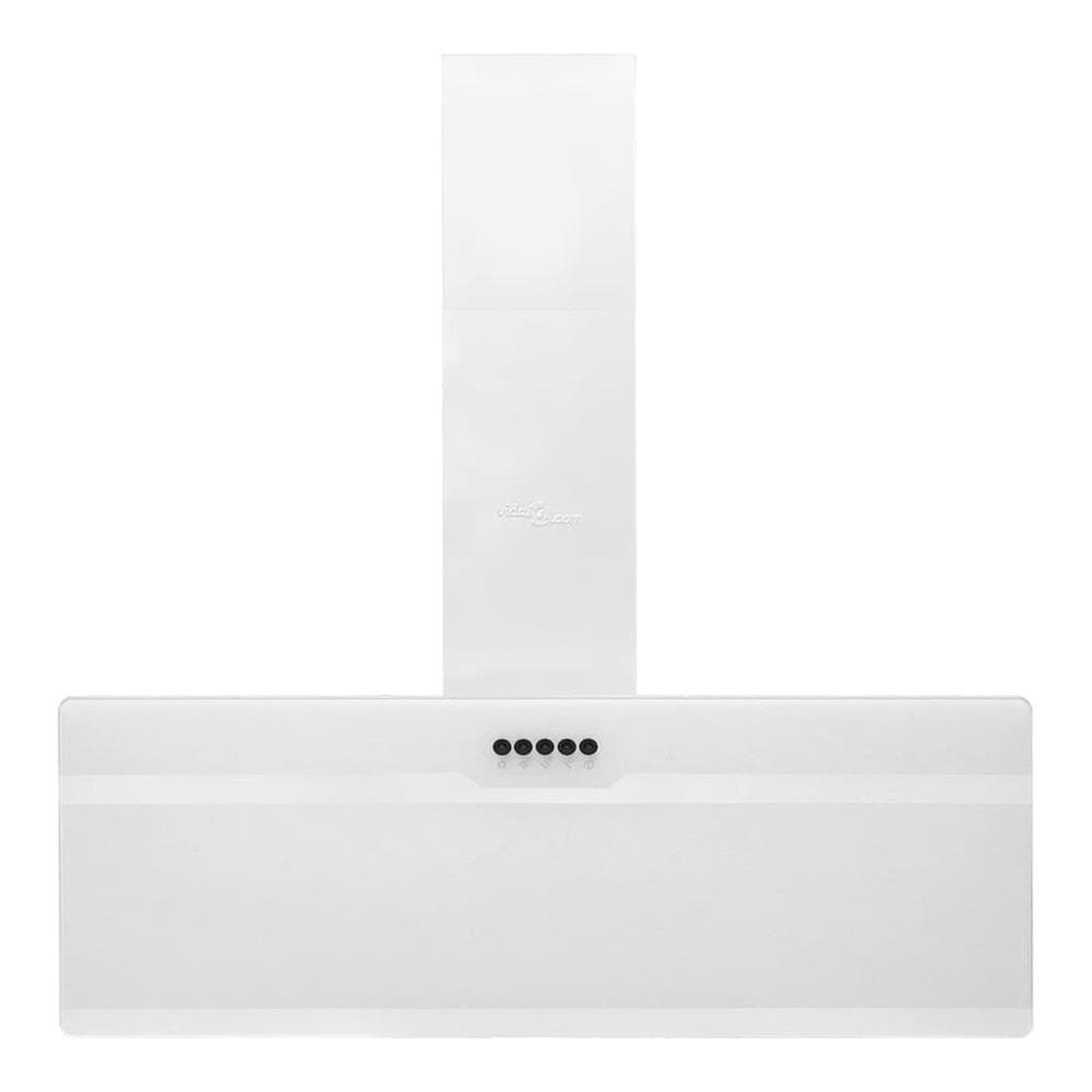 Cappa A Parete 90 Cm In Acciaio E Vetro Temperato Bianco - Foto 3