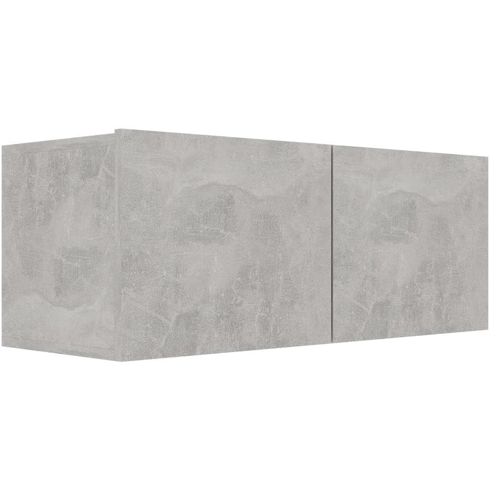 Set di Mobili Porta TV 4 pz Grigio Cemento in Legno Multistrato - Foto 6