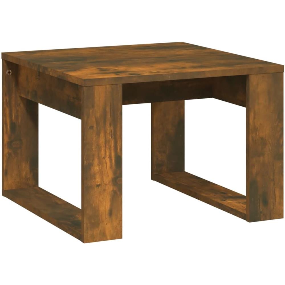 Tavolino Rovere Fumo 50x50x35 Cm In Legno Multistrato - Foto 2