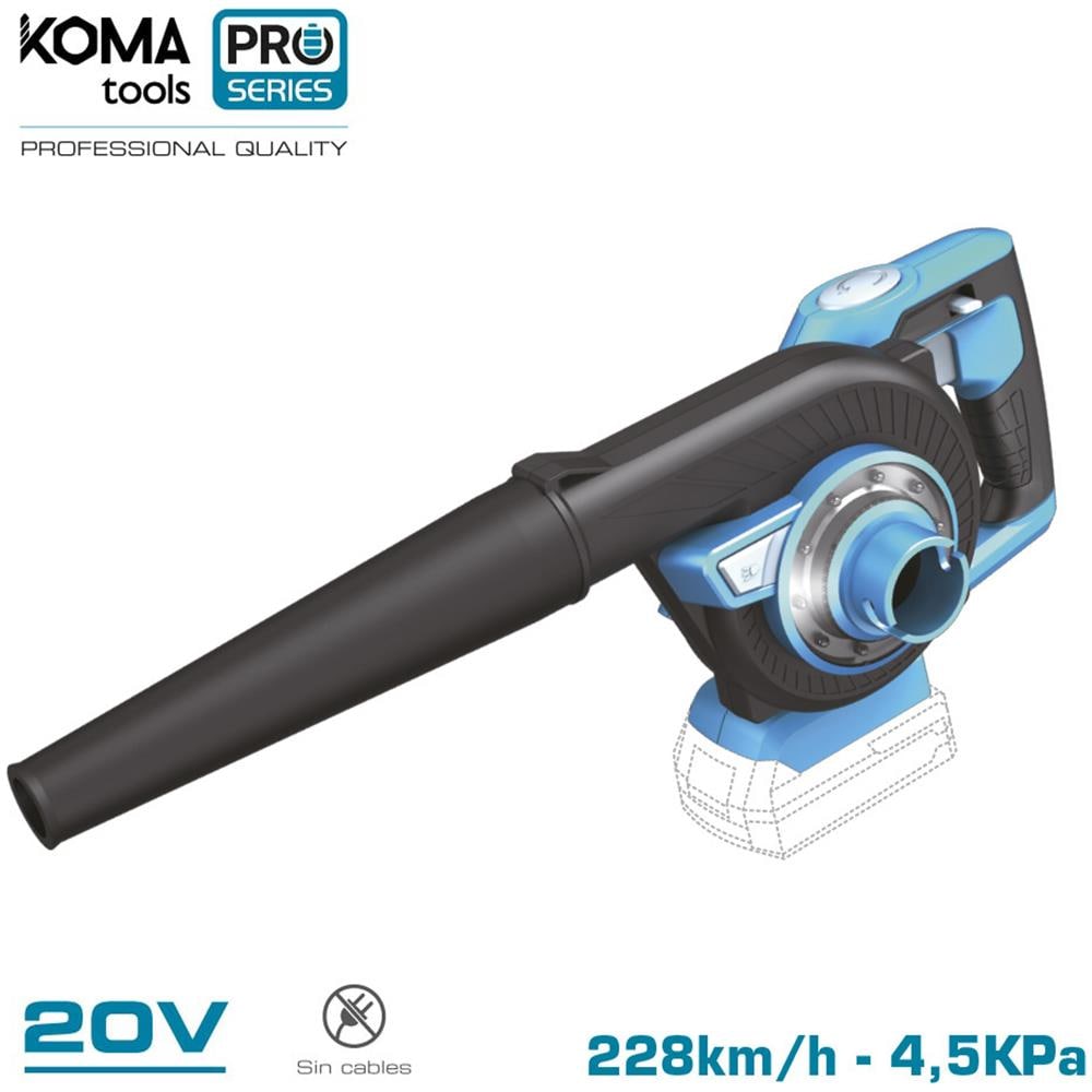 Aspirapolvere Con Soffiatore Da 20 Volt (senza Batteria O Caricabatterie) Serie Pro 37""x37"" Di Koma Tools Batteria - Foto 1