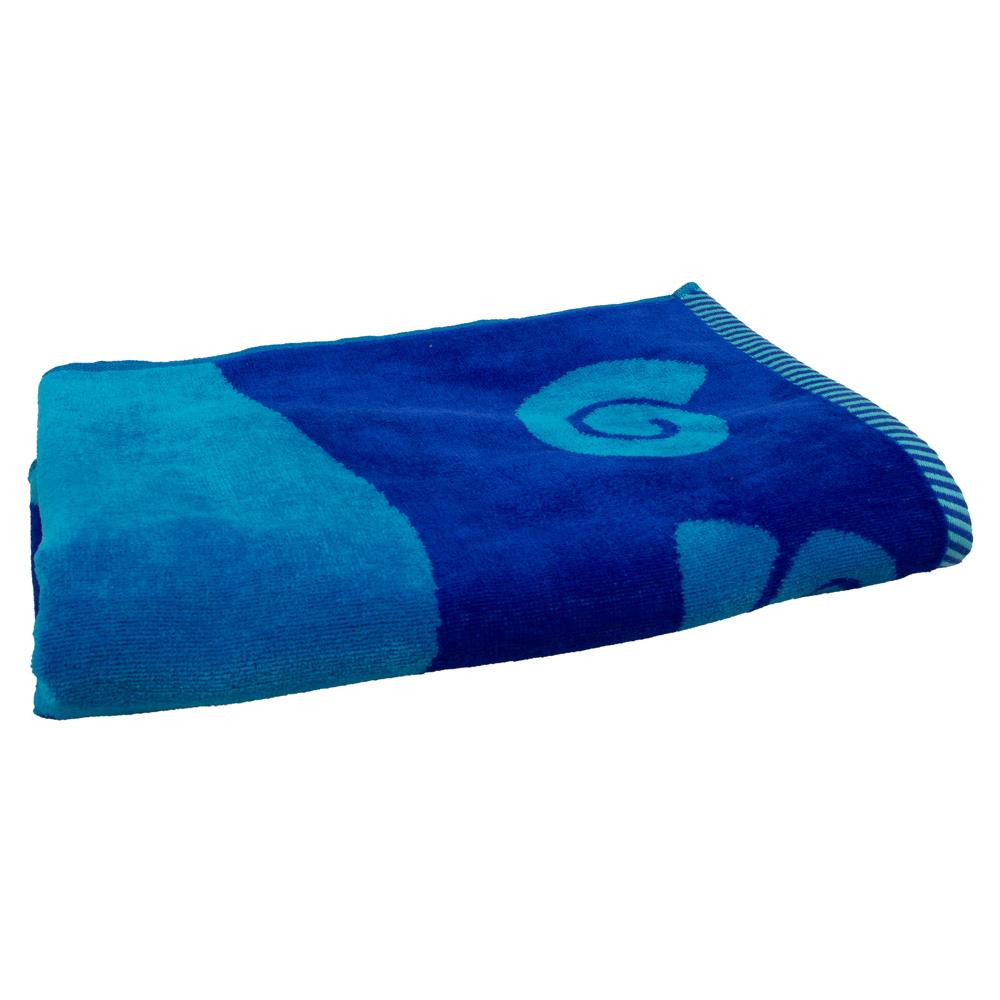 Telo Mare Jacquard Spugna Asciugamano Spiaggia Disegno Flipper Telo Mare Blu - Foto 5