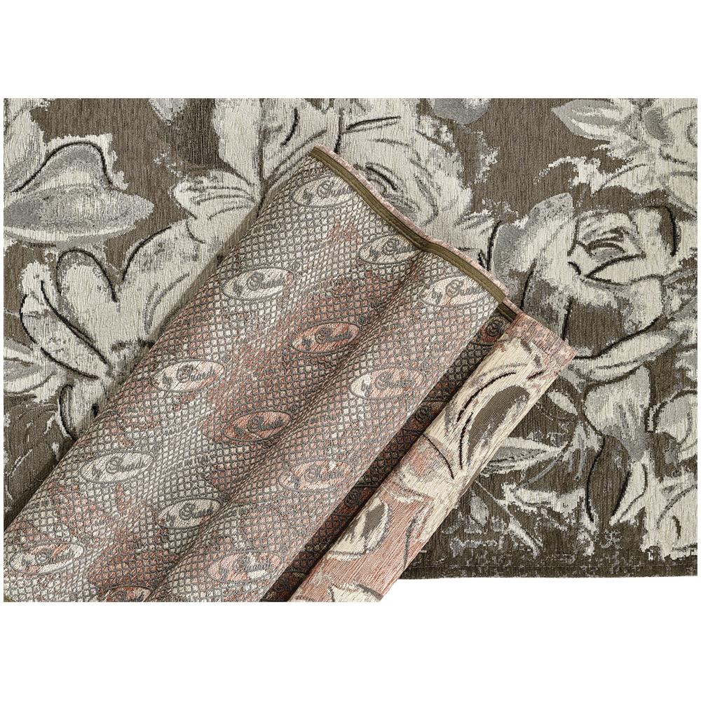 Tappeto Arredo Salotto Antiscivolo Scendiletto Camera Dis. Aster By Suardi 85x150 Argento - Foto 5