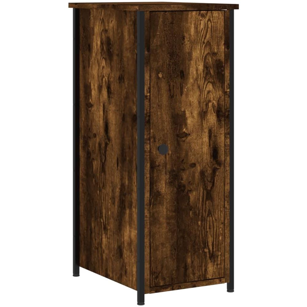 Comodino Rovere Fumo 32x42x80 Cm In Legno Multistrato - Foto 2