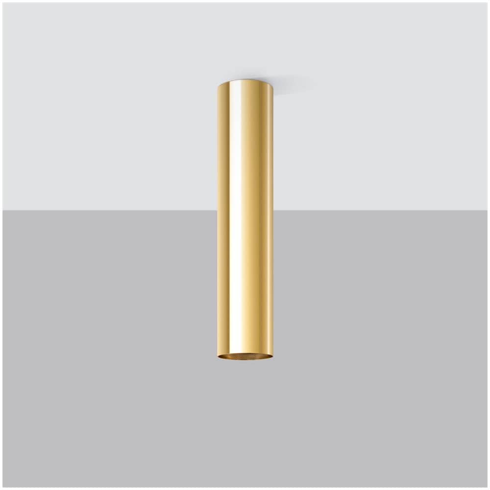 Lampada Da Soffitto Lagos 30 Oro Lucido Sl. 1203 - Moderno Lampade Da Soffitto Splendore Dorato 30x6x6 Cm - Foto 2