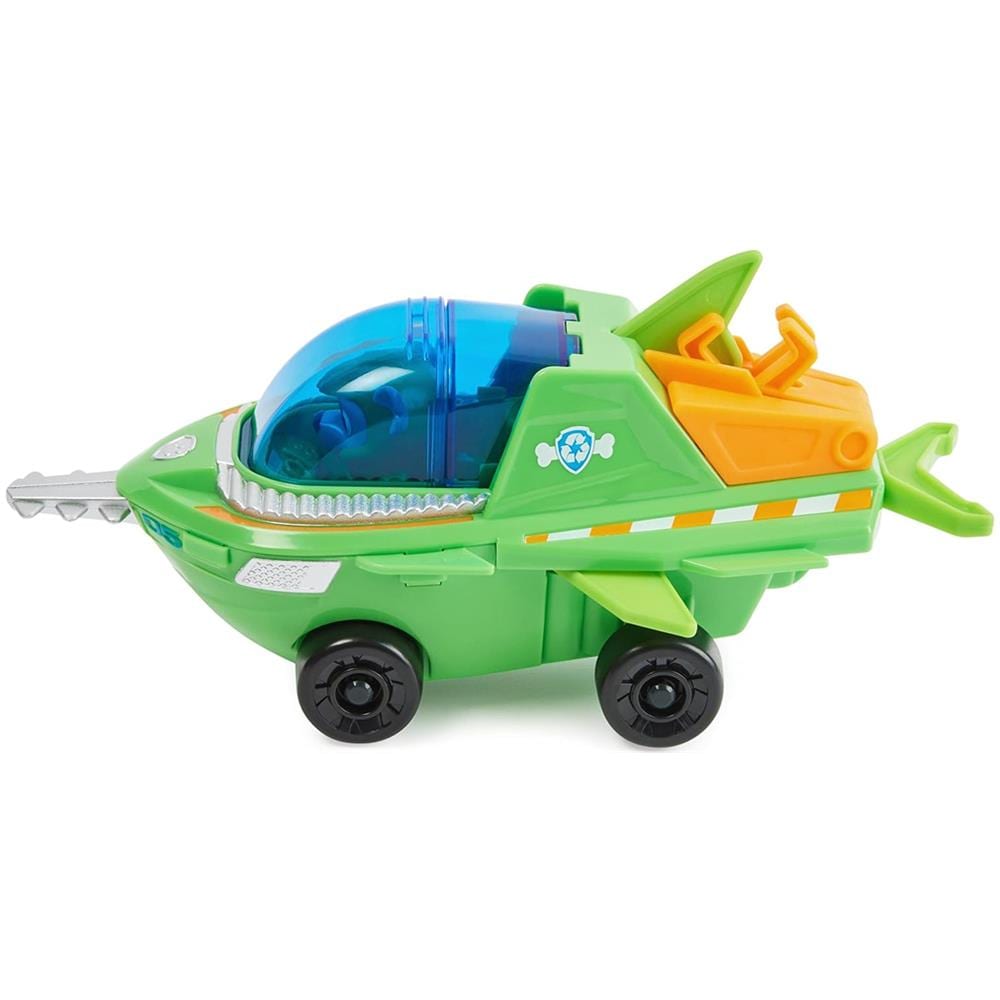 Paw Patrol Aqua Pups Rocky Transforming Sawfish Veicolo Action Figure Idea Regalo - Foto 2