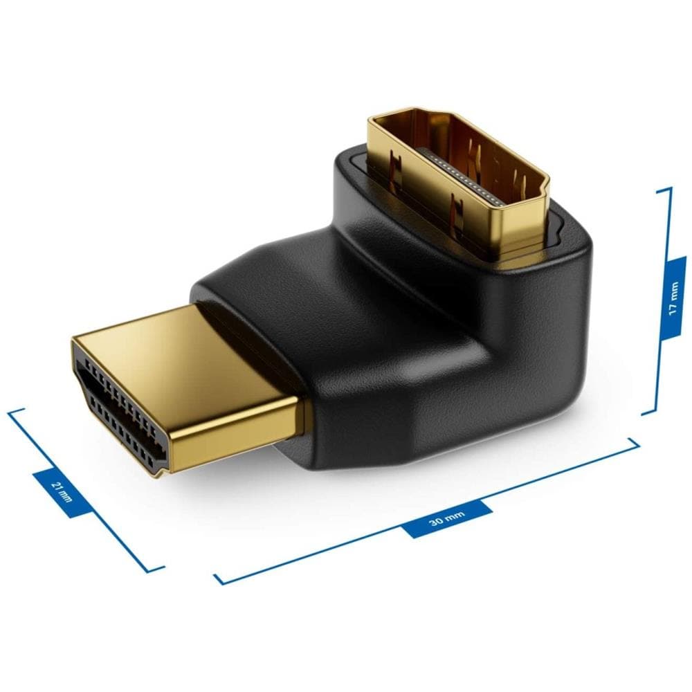 Adattatore HDMI M /F 90° verso il basso (IADAP HDMI-L) - Foto 2