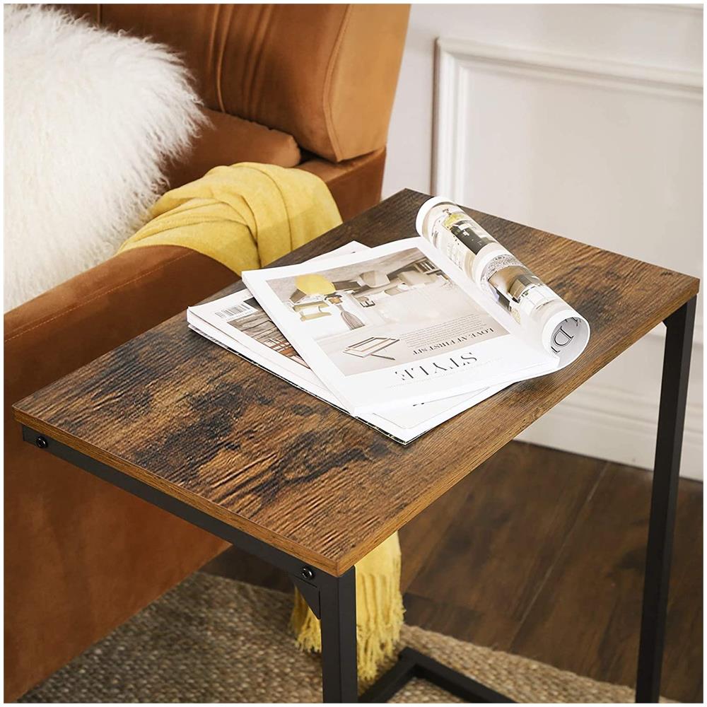 Tavolino rustico per soggiorno o camera da letto - LNT52BX - Foto 7