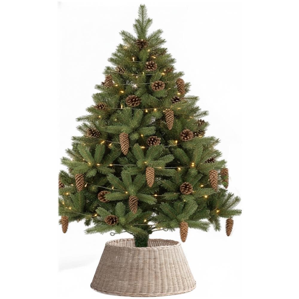 Copertura albero di Natale, tessuto per base, marrone, 68x25 cm - Foto 2