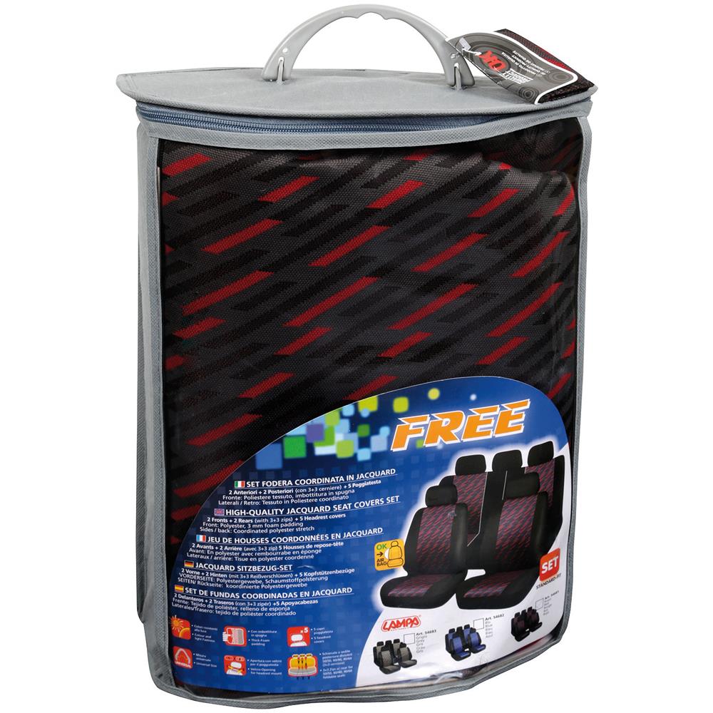 Set Fodere Free Nero / rosso - Foto 6