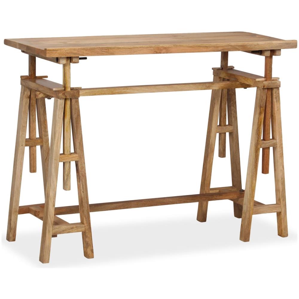 Tavolo Da Disegno In Legno Massello Di Mango 116x50x76cm - Foto 2