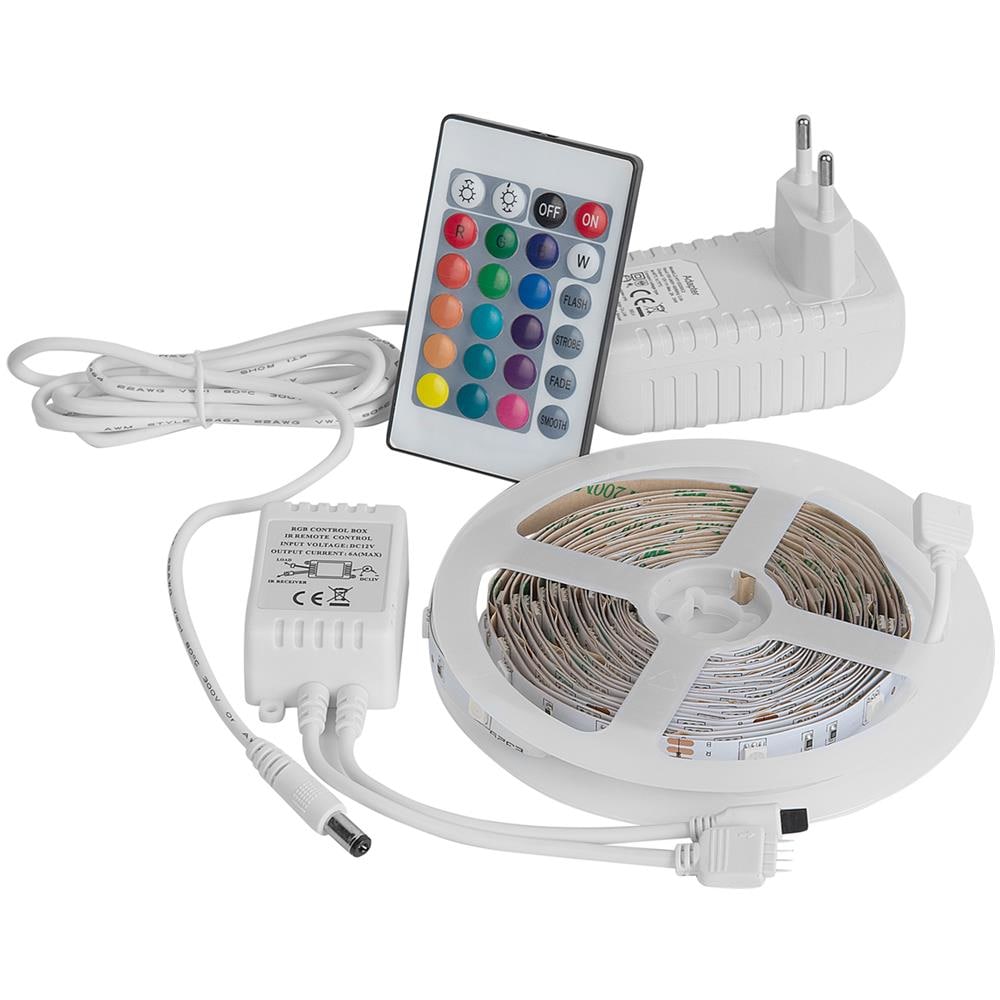 Striscia Led A 16 Colori E Luce Bianca 5m Britta - Foto 1