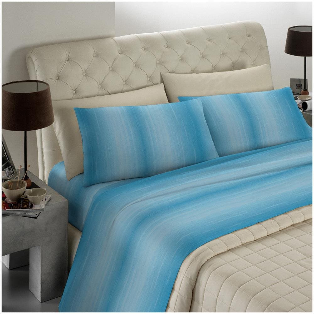 Banzaii - Completo Lenzuola Made In Italy 100% Cotone Pettinato Maxi