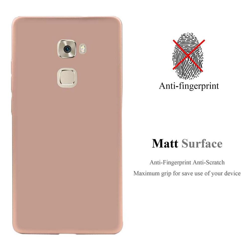 Custodia Compatibile Con Huawei Mate S In Oro Rosa Metallo - Hard Case Coperchio Protettivo In Look Metallico Contro I Graffi E Gli Urti - Foto 2