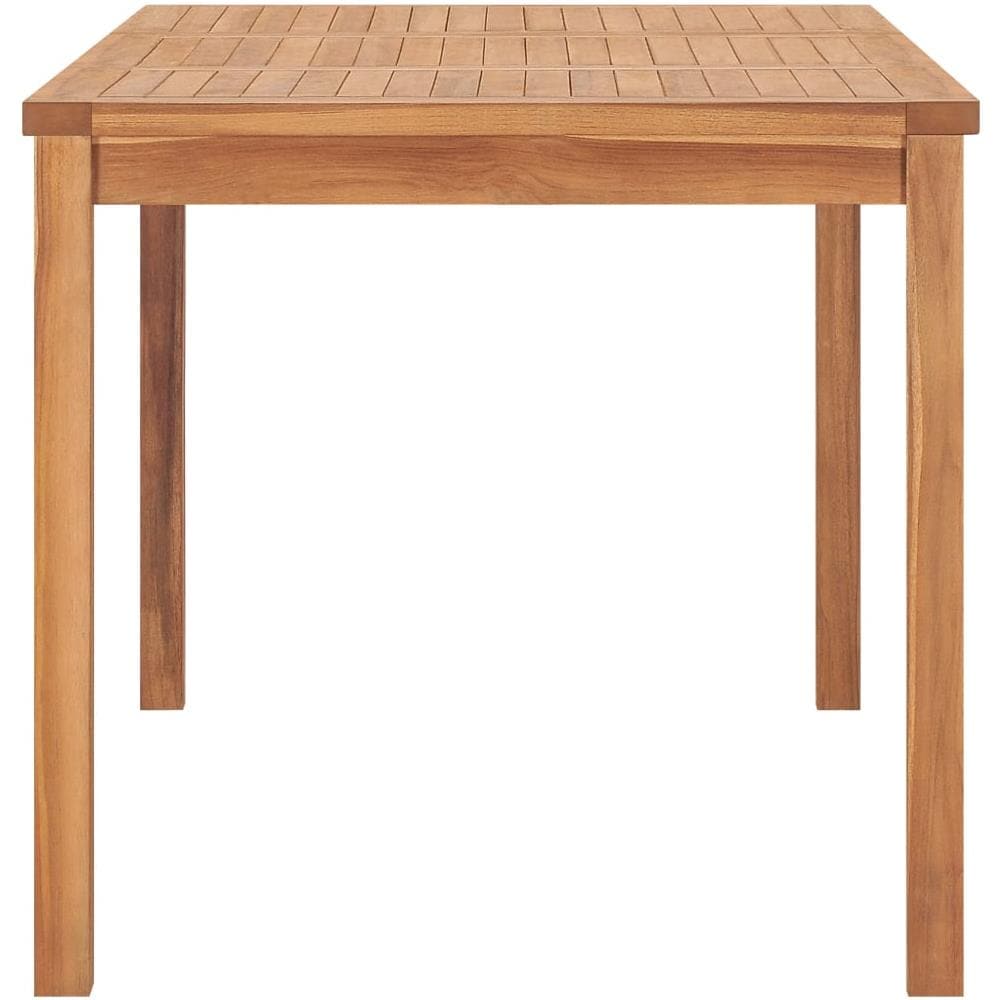 Tavolo da Pranzo per Giardino 140x80x77 cm in Massello di Teak - Foto 3